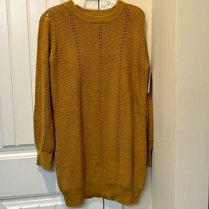 NWT FABLE…by red dress….CAMEL KNIT DRESS